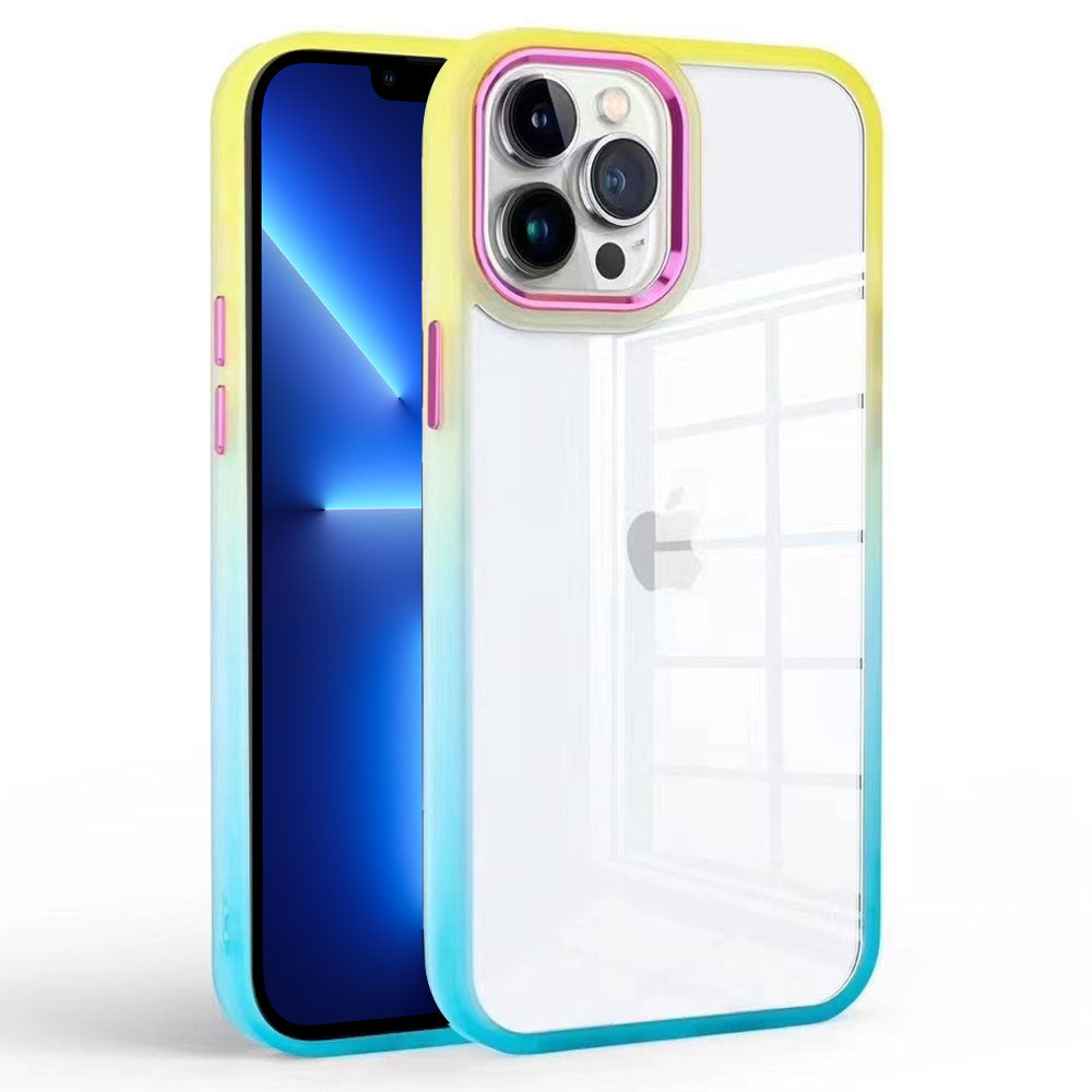 For iPhone 13 Pro 6.1 inch Gradient Clear Phone Cover TPU PC Anti-scratch Case For iPhone 13 Pro 6.1 inch Gradient Clear Phone Cover TPU PC Anti-scratch Case